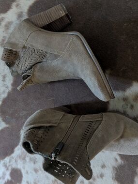 Vince Camuto Cutout Ankle Booties